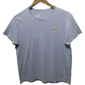 plain blank light purple polo Ralph Lauren custom fit small orange logo T-shirt